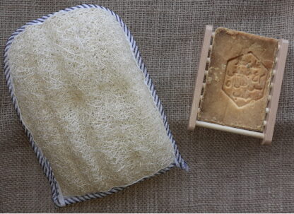 soap and loofah